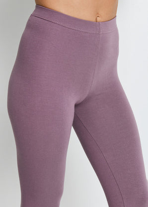 Alltägliche Cropped Leggings - Elderberry-Lila