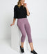 Alltägliche Cropped Leggings - Elderberry-Lila