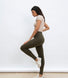 Everyday High Waisted Leggings - Khaki Green