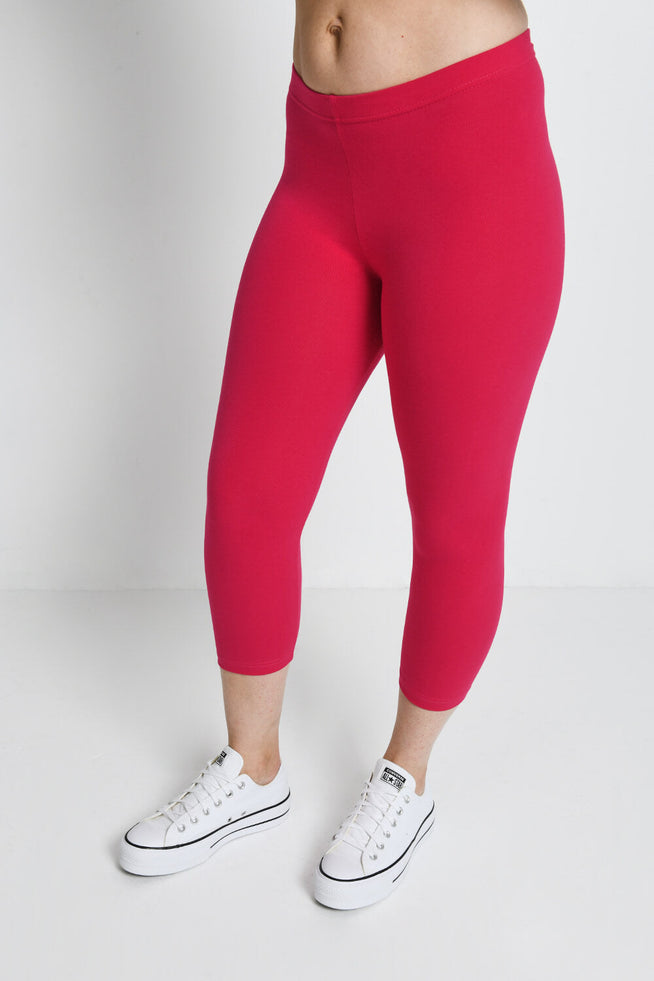 Everyday Cropped Leggings - Intense Pink