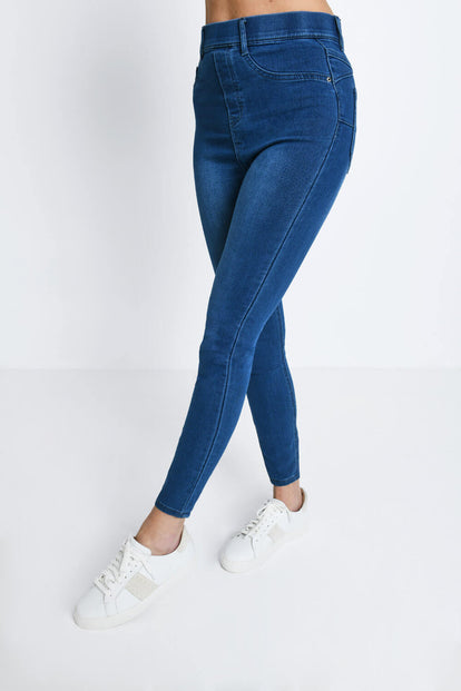 7/8 Jeggings - Mid Blue