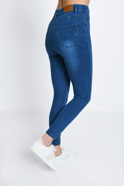 7/8 Jeggings - Mid Blue