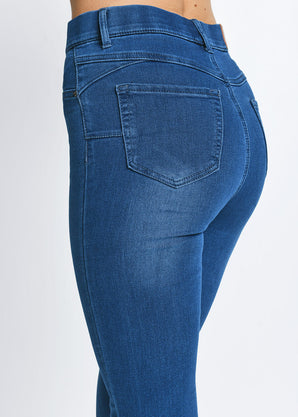 7/8 Jeggings - Mid Blue