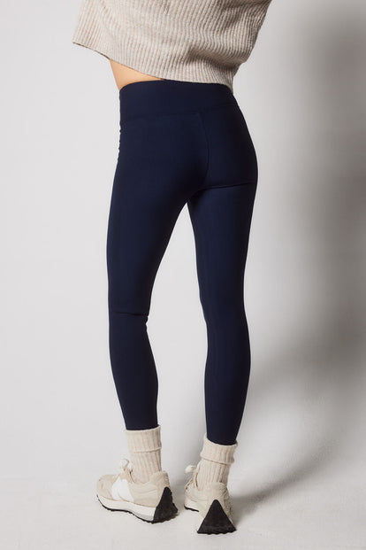 Everyday Winter High Waisted Leggings - Navy