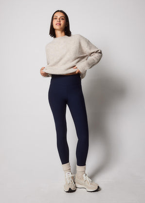 Everyday Winter High Waisted Leggings - Navy