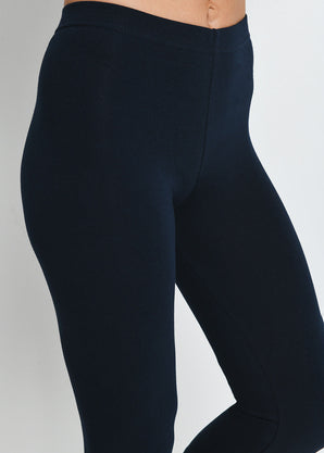 Everyday Cropped Leggings - Navy Blue