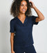 Soft Touch Pyjama-Set Mit Knöpfen - Navy