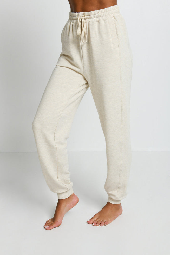 Luxus Lounge Jogginghose - Vanilla Marl