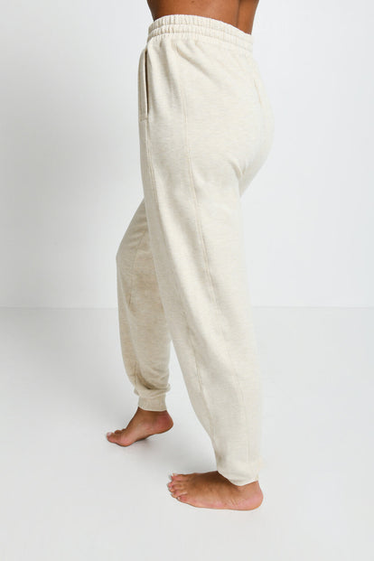 Luxus Lounge Jogginghose - Vanilla Marl