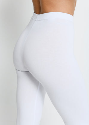 Everyday Cropped Leggings - White