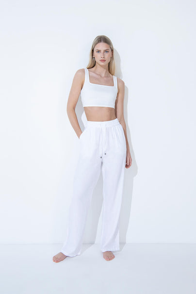 Everyday Leinenhose - White