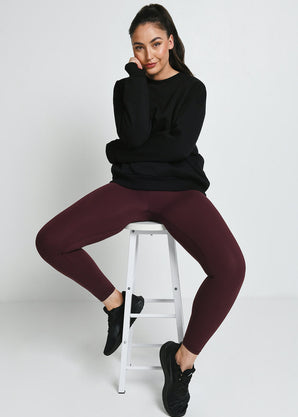 Revitalise High Waisted Leggings - Winter Berry