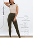 Everyday High Waisted Leggings - Khaki Green