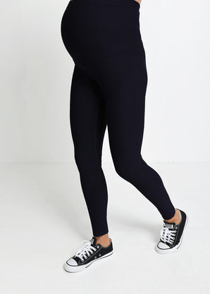 Everyday Umstandsleggings Winter High Waisted Leggings - Vintage Navy