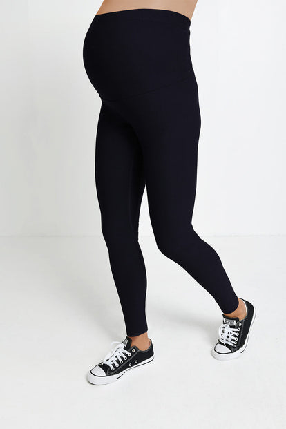 Everyday Umstandsleggings Winter High Waisted Leggings - Vintage Navy